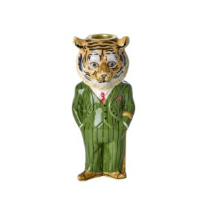 Tiger Keramik Kerzenhalter - Grün - Nathalie Lété