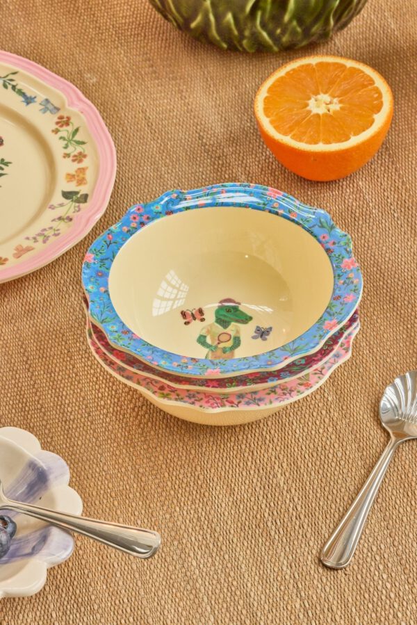 Small Vintage Bowl - Nathalie Lété Print - Krokodil – Bild 2