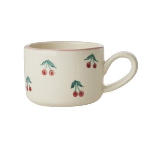 Ceramic Capuccino Cup - Cherries